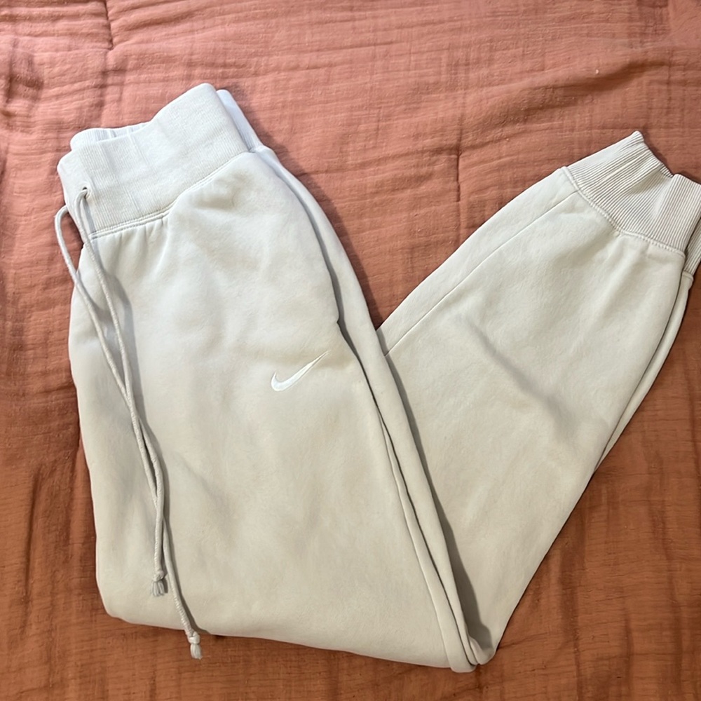 Tan Nike joggers